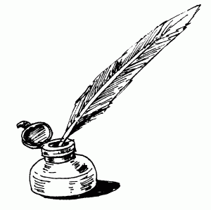 Quill and inkwell